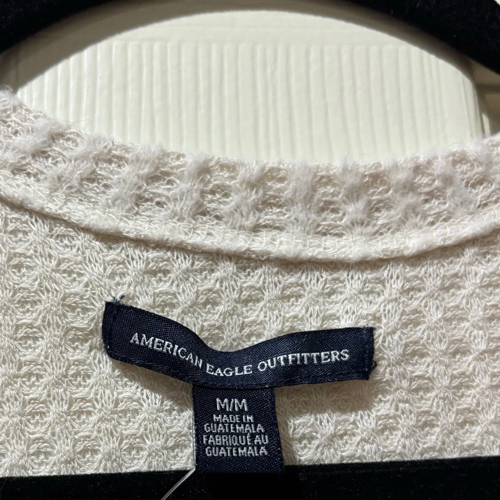American Eagle Waffle Knit Cardigan